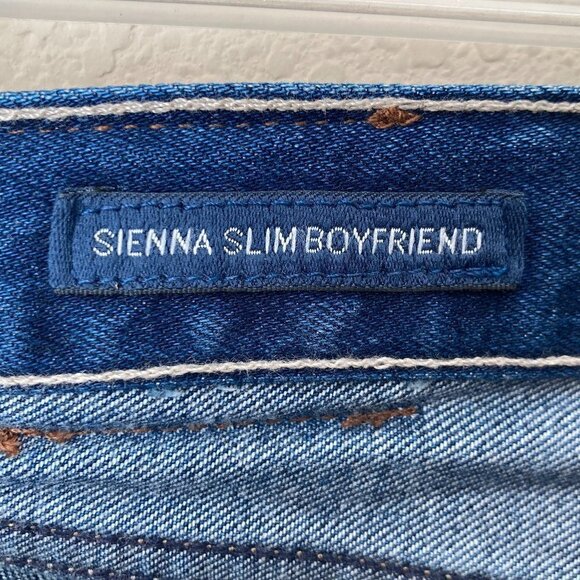 Lucky Brand Floral Embroidered Sienna Slim Boyfriend Distressed Jeans - Picture 11 of 16